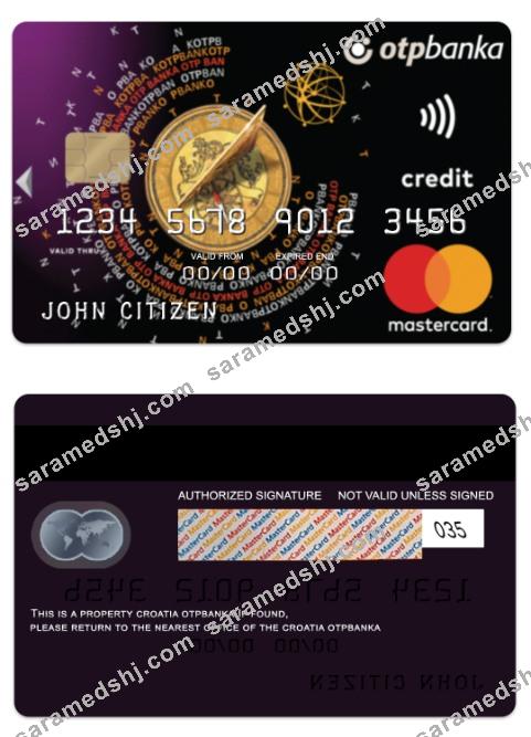 Croatia OTP banka Mastercard Standard charge card